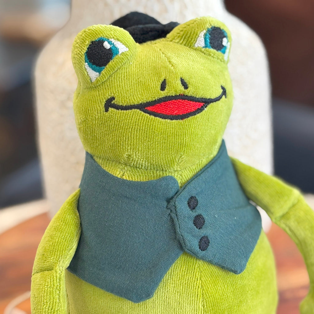 COLLECTION: First Six “Frog” Books & Organic Cotton Frog Plushie